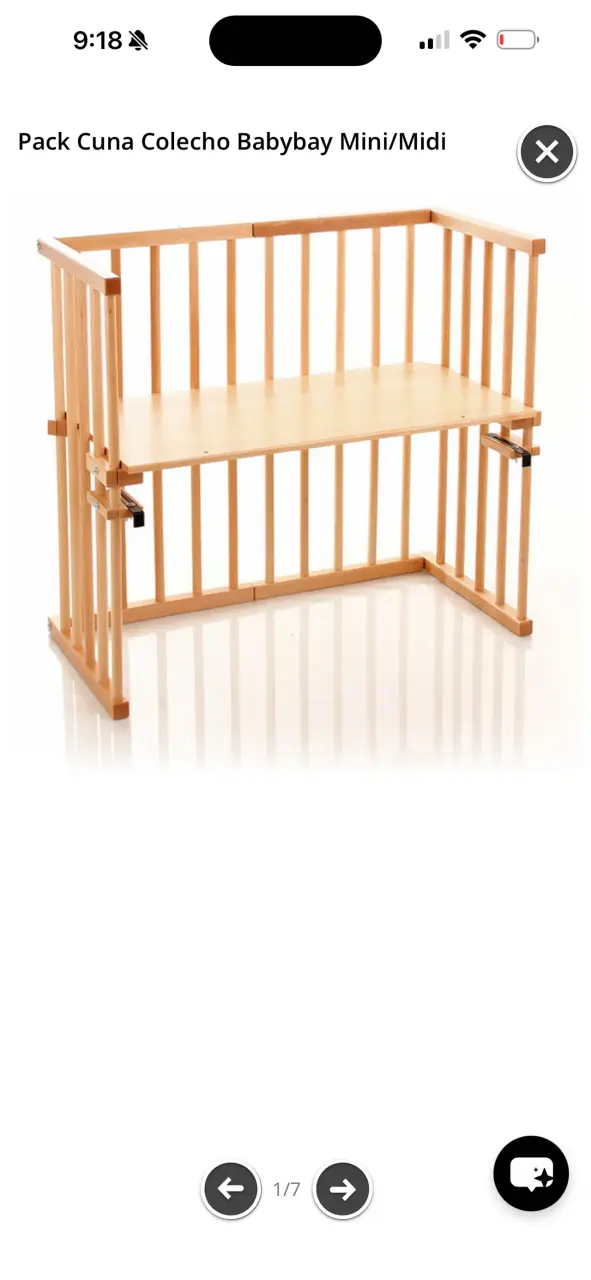 Cuna colecho de madera babybay para bebé - 2