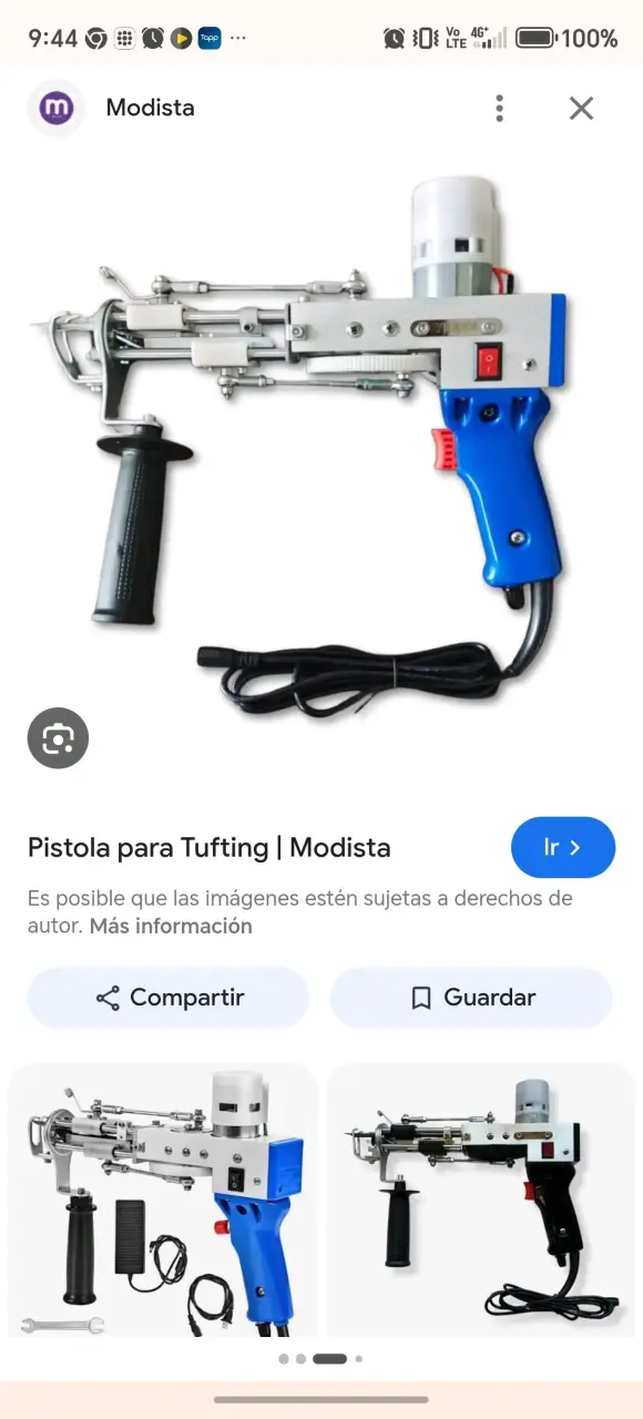 Máquina de tufting eléctrica portátil - 2