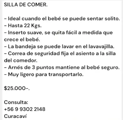 Silla de comer para bebé Ingenuity - miniatura 4