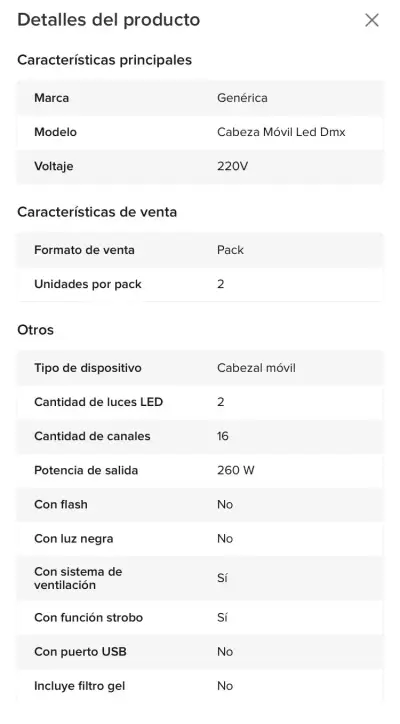 Cabeza móvil Beam 9R LED profesional - miniatura 3
