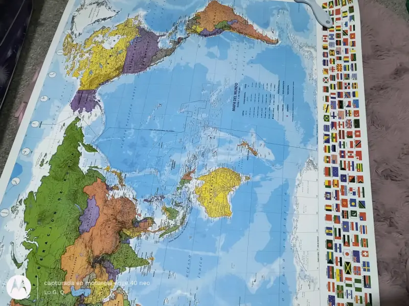 Colorido mapa mundial - 3