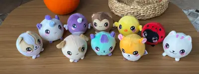Set de 10 peluches squeezamals - miniatura 1