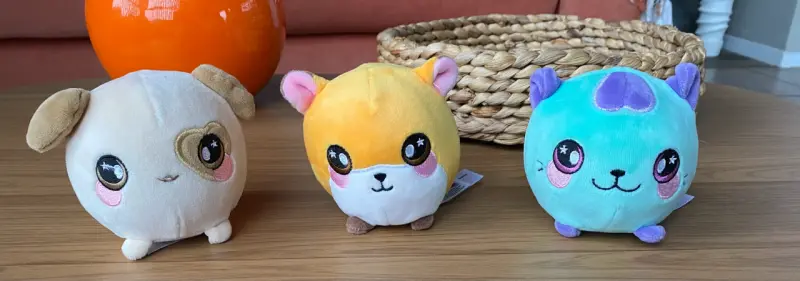 Set de 10 peluches squeezamals - 5