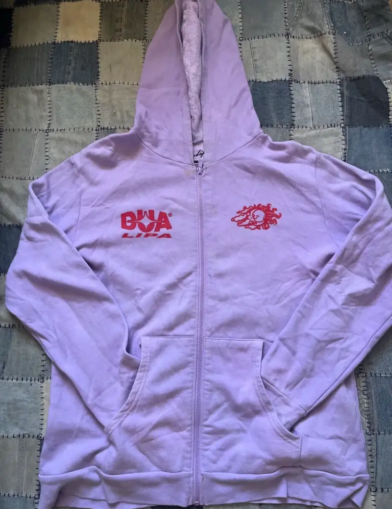 Polerón con capucha lila Dua Lipa - 1
