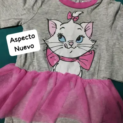 Enterito bebé gris con diseño de gatito - miniatura 2