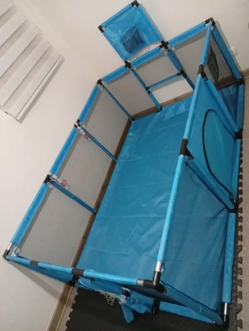 Corral de juegos para bebé azul - 1