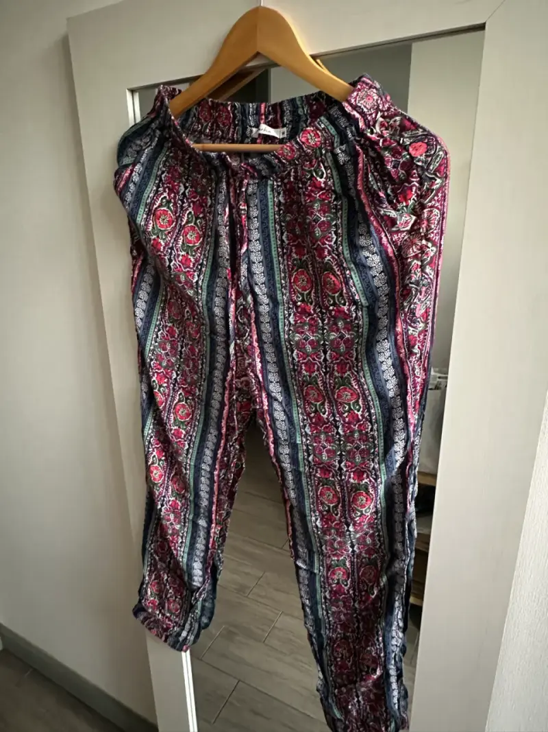 Pantalones estampados bohemios para mujer - 1