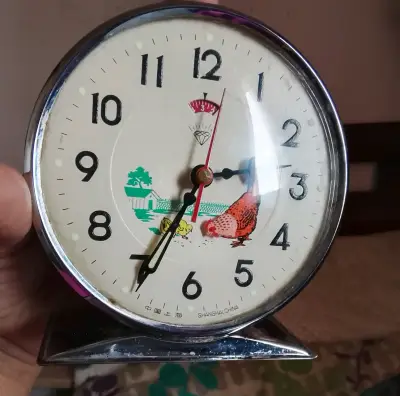 Reloj despertador vintage Shanghai China - miniatura 4