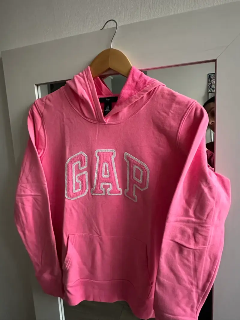 Polerón con capucha GAP rosa para mujer - 2