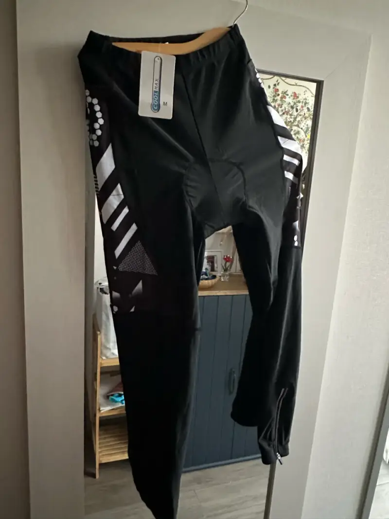 Calzas deportivas Coolmax negras para ciclismo - 1