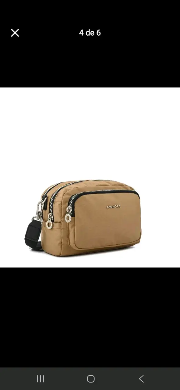 Bolso negro Amphora con múltiples compartimentos - 2