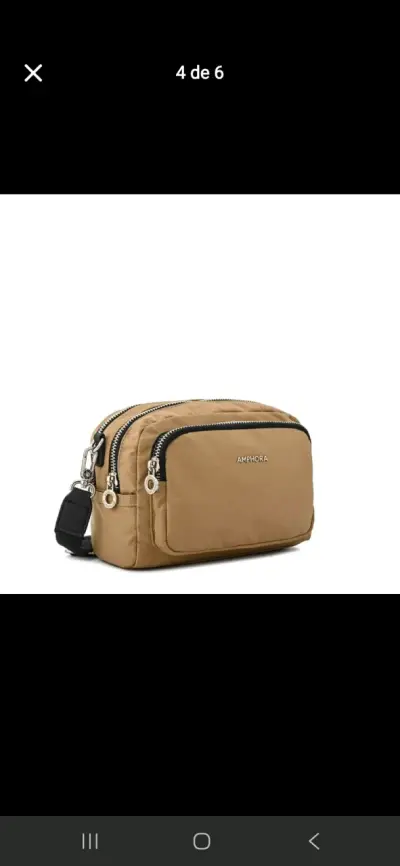 Bolso negro Amphora con múltiples compartimentos - miniatura 2