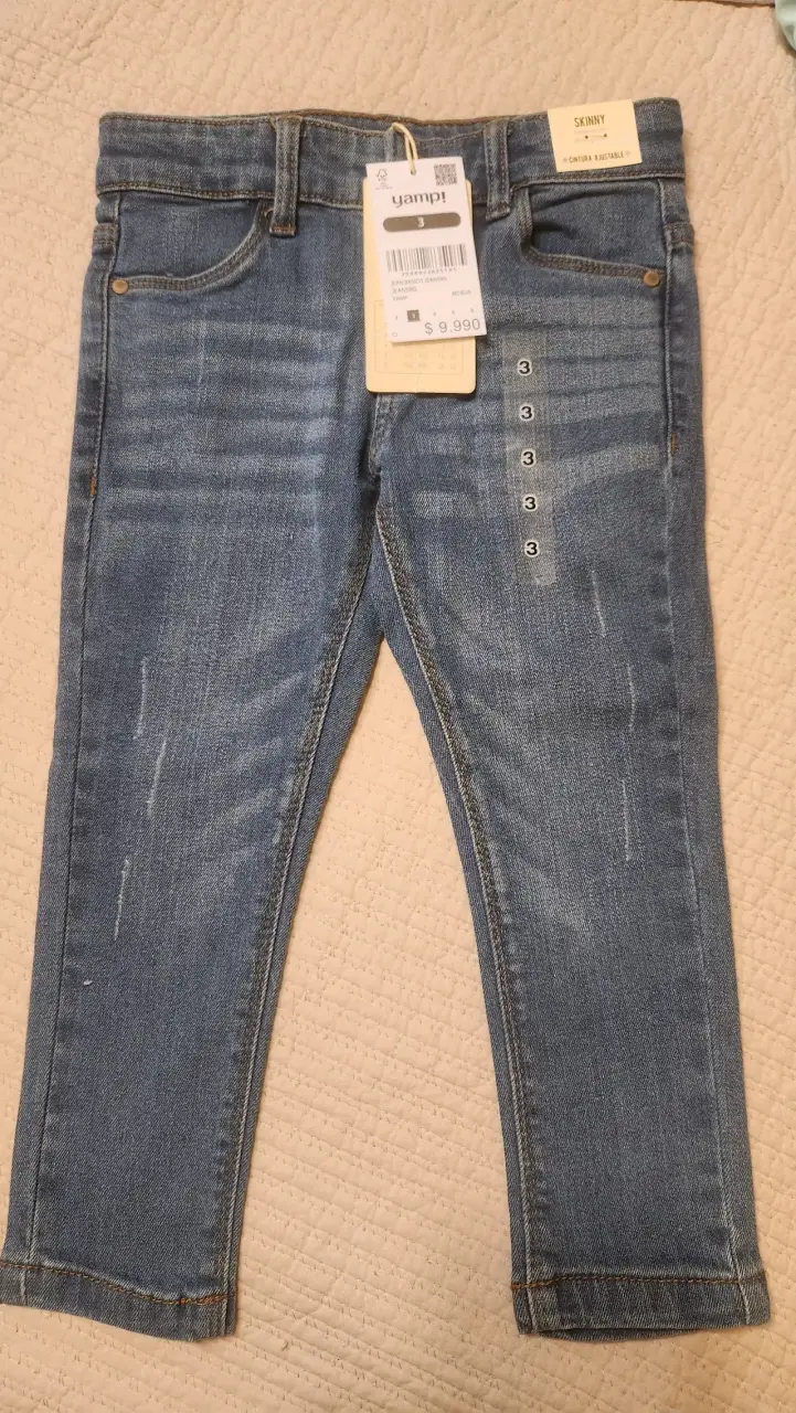 Jeans skinny para niña Yamp talla 3