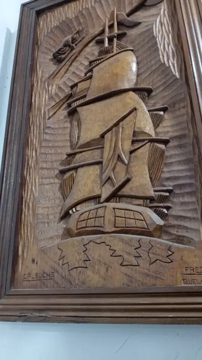 Cuadro tallado en madera nativa - miniatura 2