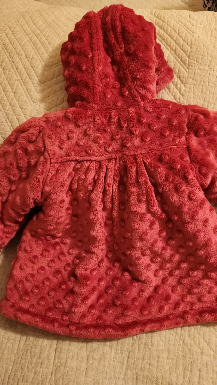Abrigo de bebé con capucha rosa marca limonada - 3