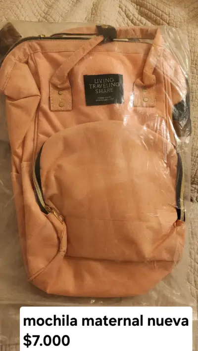 Mochila Maternal Rosada - miniatura 3