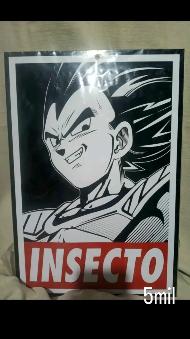 Póster decorativo de personaje Vegetta dragón ball