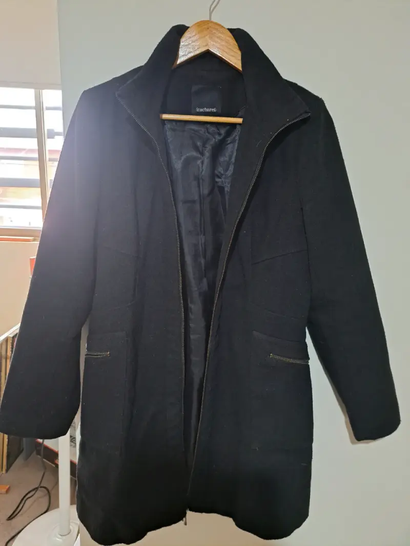 Abrigo negro Cacharel L