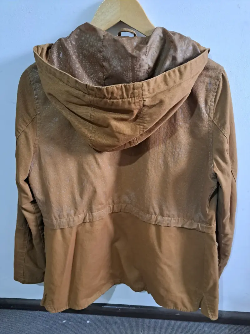 Parka M marrón con capucha Barbados - 2