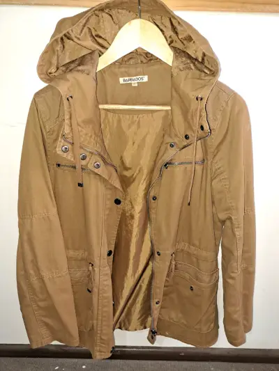 Parka M marrón con capucha Barbados - miniatura 1