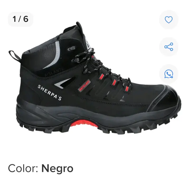 Botas de seguridad Sherpa's negras - 1