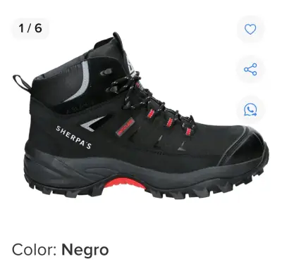 Botas de seguridad Sherpa's negras - miniatura 1