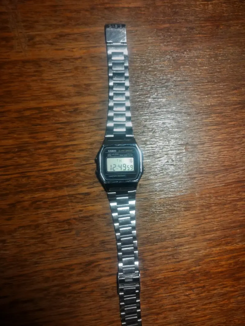 Reloj digital Casio 158w vintage acero inoxidable - 2