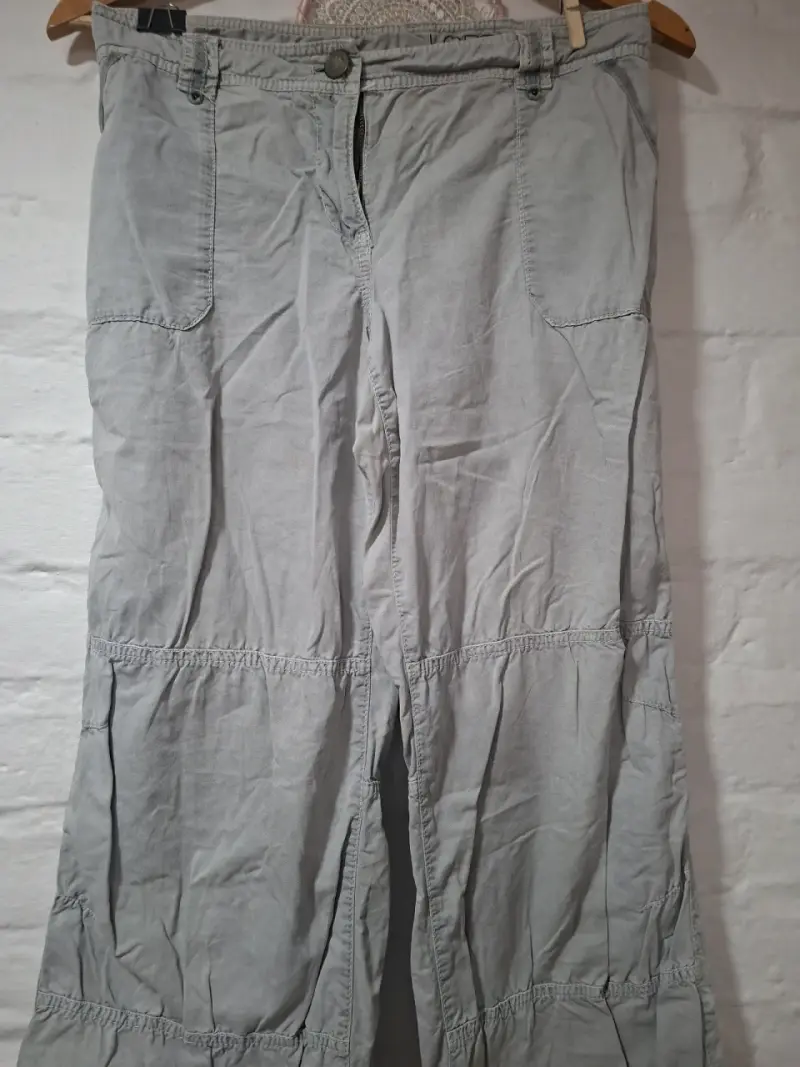 Pantalones anchos grises - 2