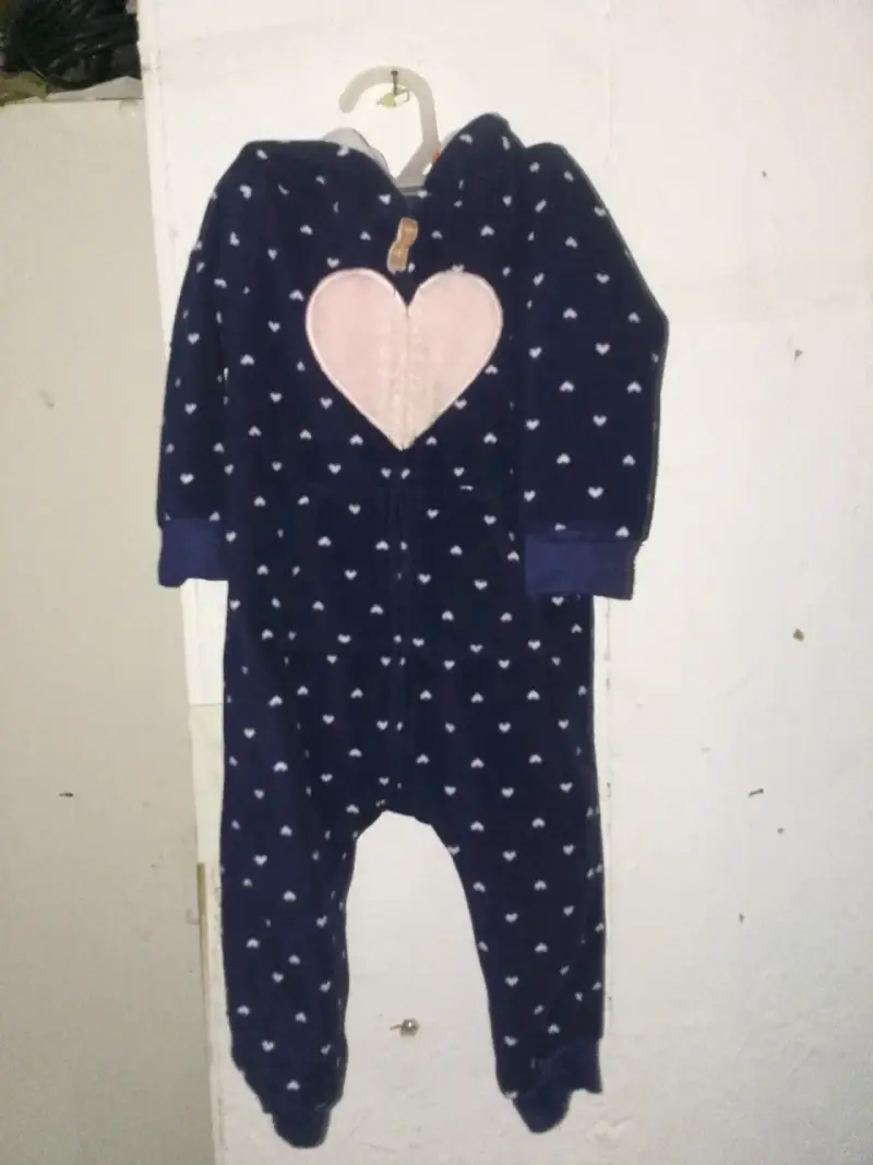 Chaqueta de bebé rosada con capucha - 3