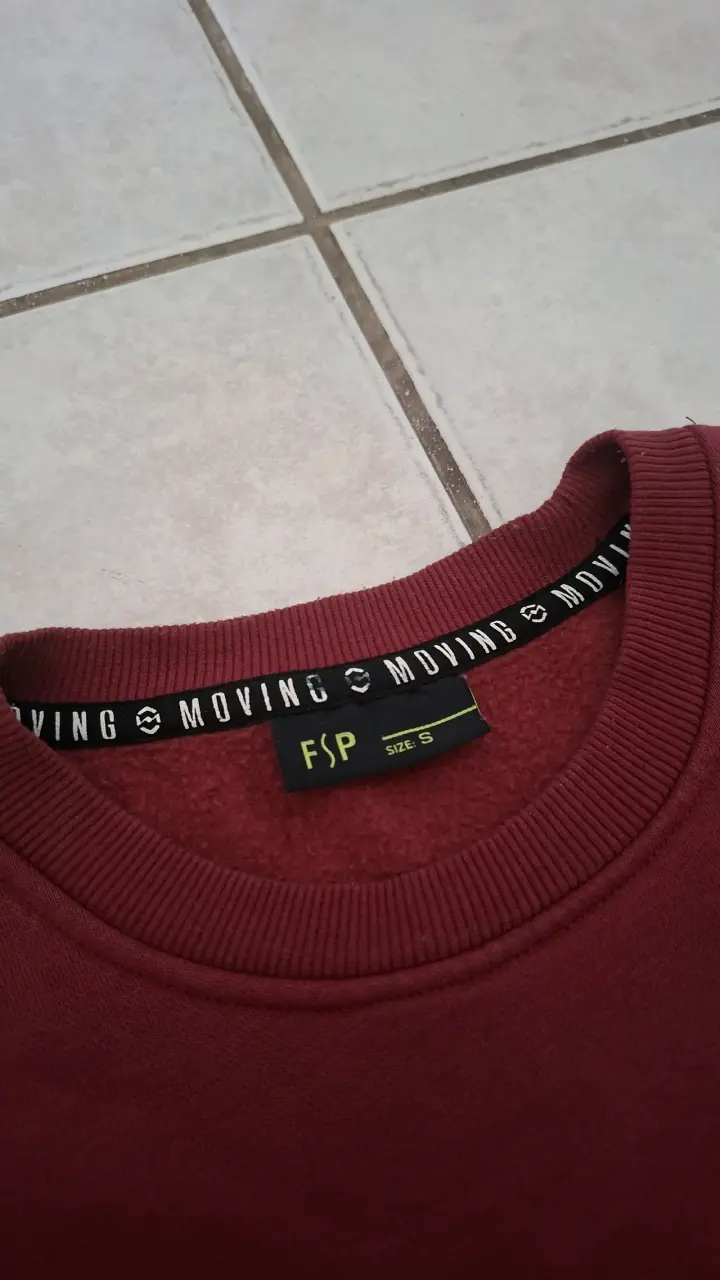 Polerón burdeos H&M unisex de algodón - 2