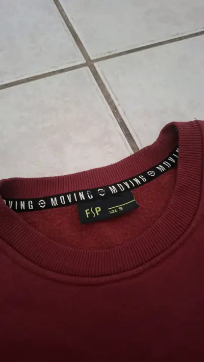 Polerón burdeos H&M unisex de algodón - miniatura 2