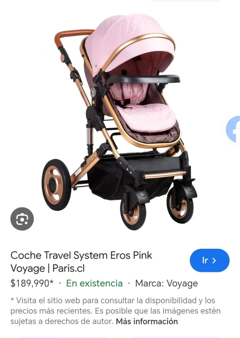 Coche de bebé plegable pink - 2
