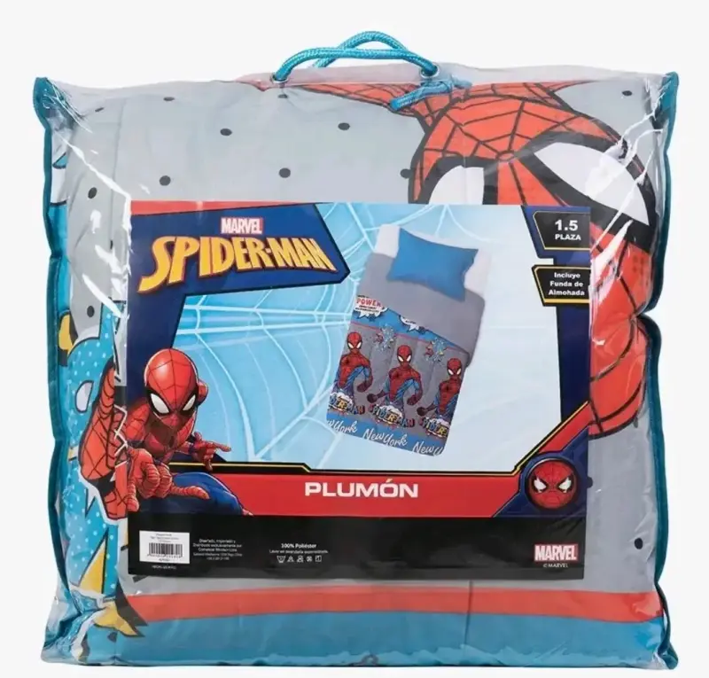 Plumón Spiderman 1.5 plazas Marvel