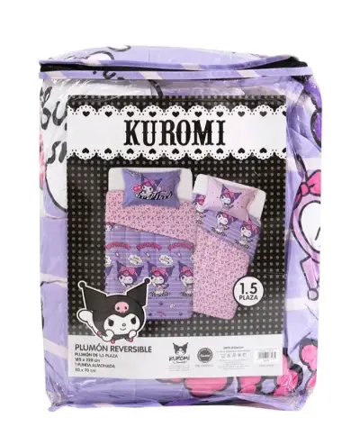 Ropa de cama infantil Kuromi morada - miniatura 2