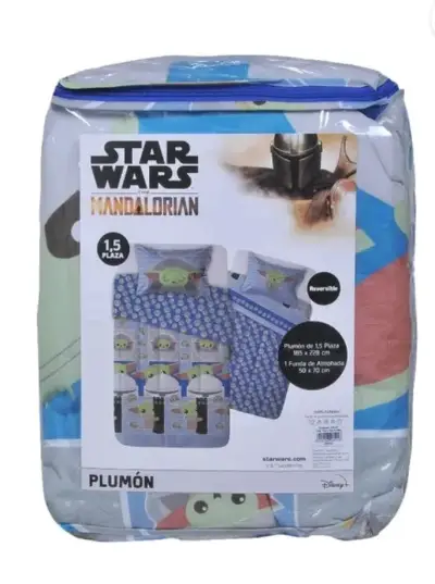 Plumón reversible Star Wars Mandalorian 1.5 plazas - miniatura 1