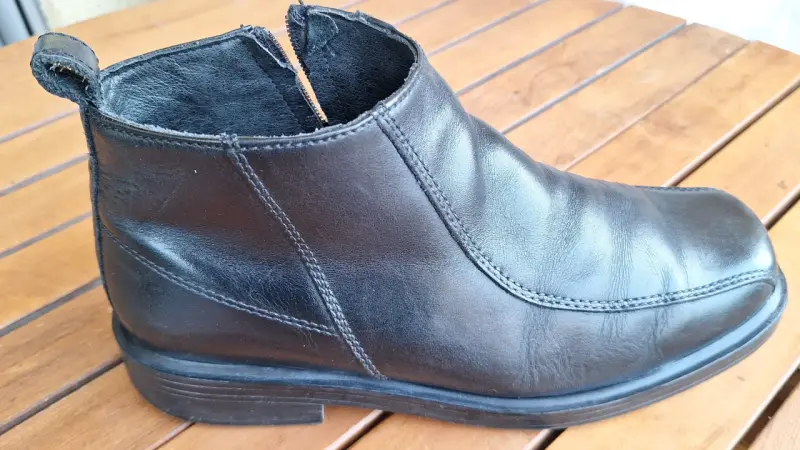 Botines de cuero negro Guante talla 40 - 3