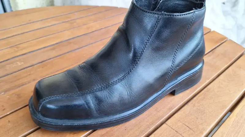 Botines de cuero negro Guante talla 40 - 4