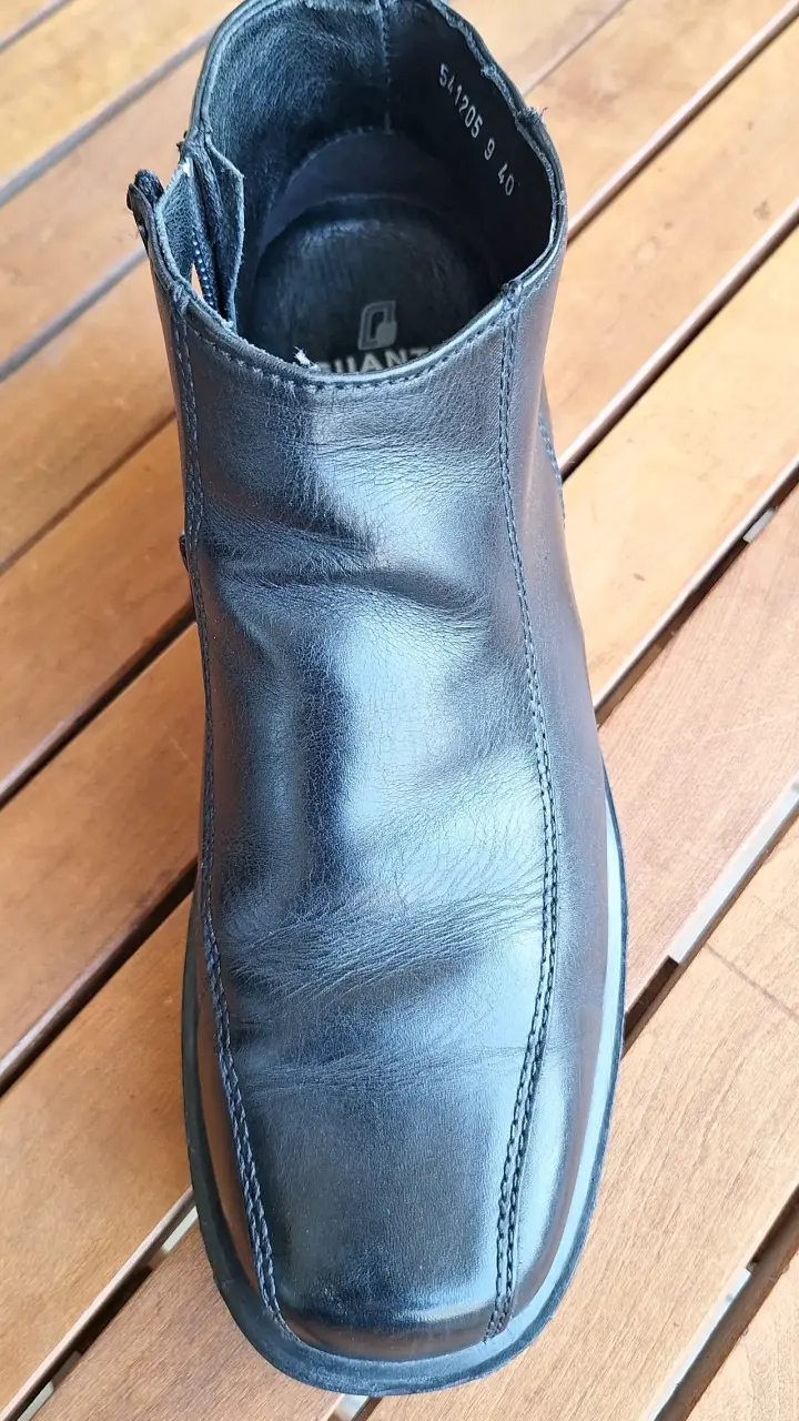 Botines de cuero negro Guante talla 40 - 5