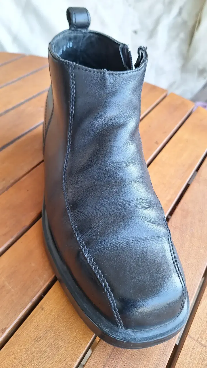 Botines de cuero negro Guante talla 40 - 6