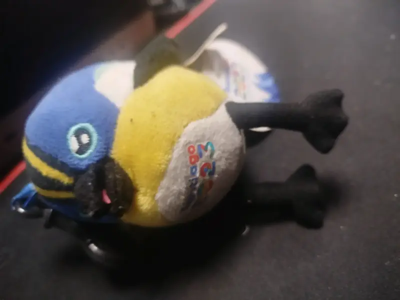 Llavero de peluche de pájaro colorido fiu - 2
