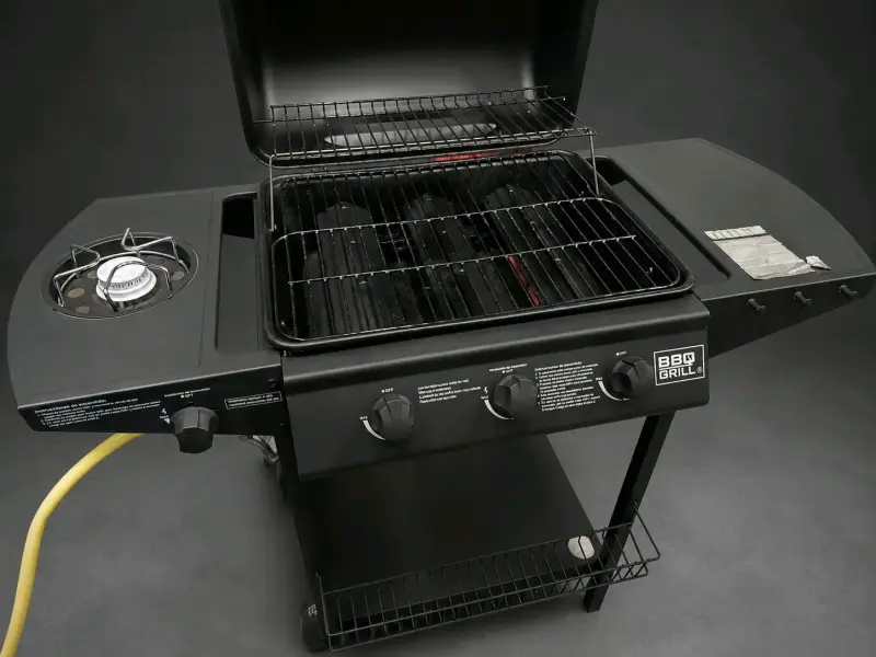 Parrilla a gas BBQ Grill con quemador lateral - 2