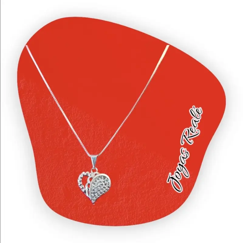 Collar de plata con dije de mariposa - 5
