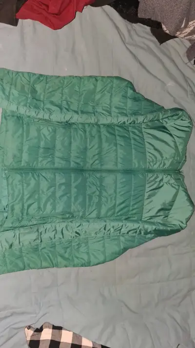Chaleco acolchado verde unisex - miniatura 1