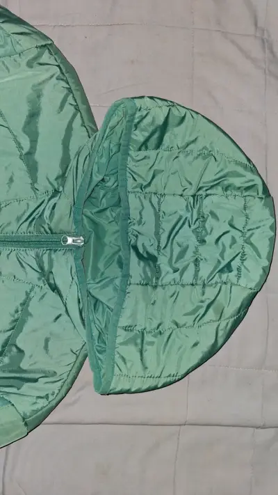 Chaleco acolchado verde unisex - miniatura 3