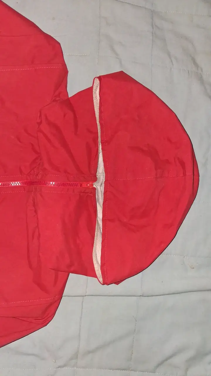 Chaqueta cortaviento roja unisex - 3