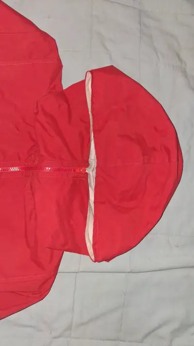 Chaqueta cortaviento roja unisex - miniatura 3