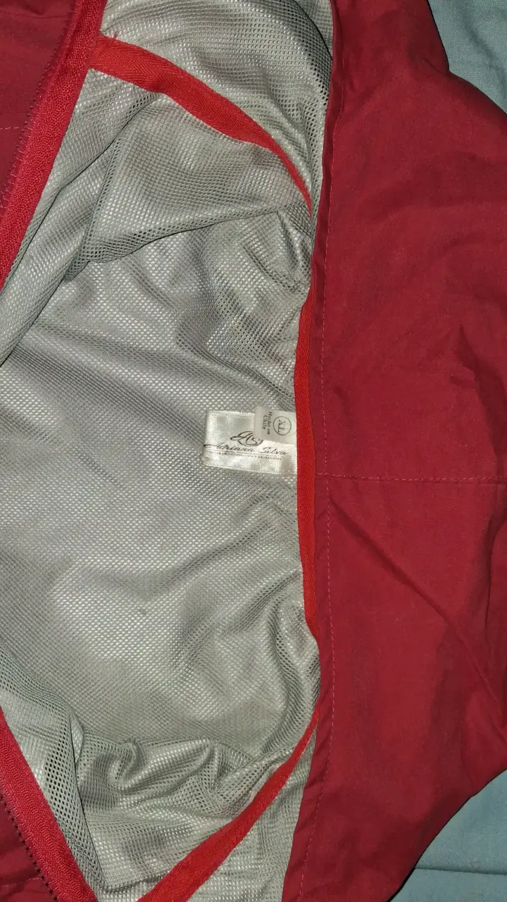 Chaqueta cortaviento roja unisex - 4