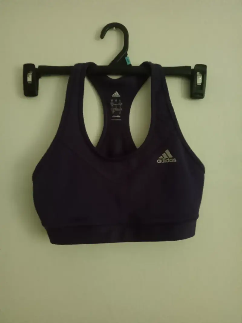 Top deportivo Adidas morado para mujer - 1