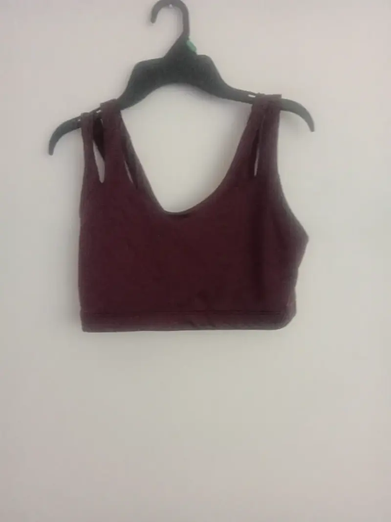 Top deportivo burdeos para mujer - 1