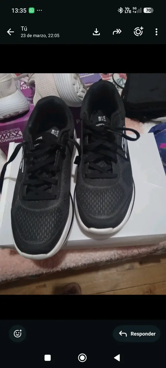 Zapatillas deportivas Skechers negras - 1